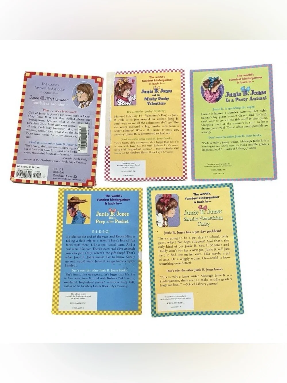Kids Book Lot of 7: Junie B Jones & Thea Stilton Series Childhood Adventure
